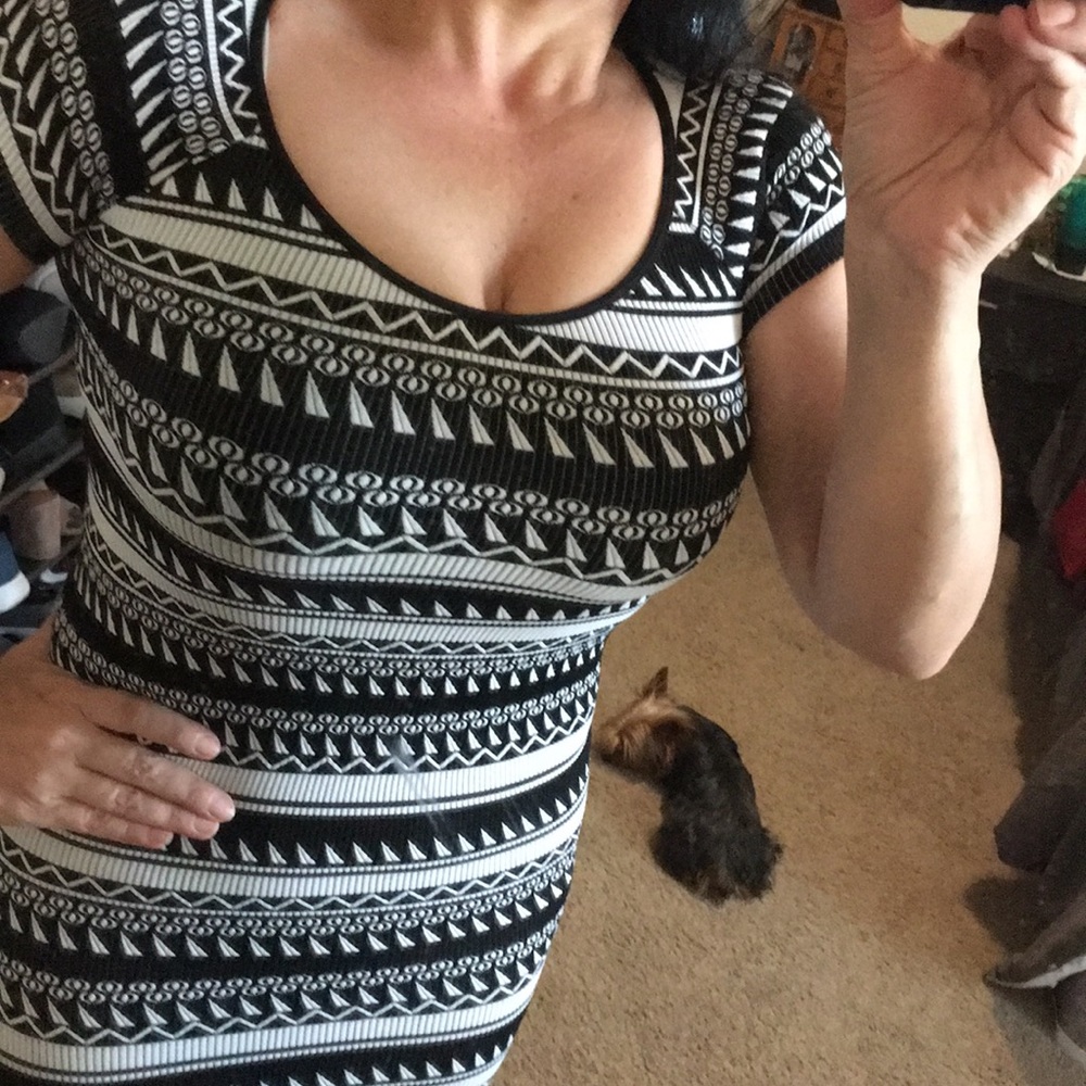 Black n White Sexy Dress
